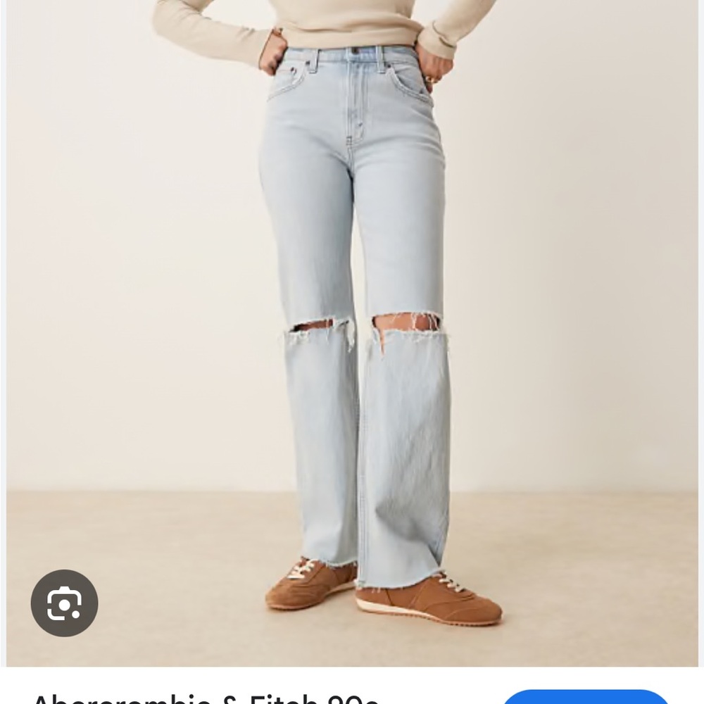 Abercrombie & Fitch the 90s relaxed jeans high rise jeans